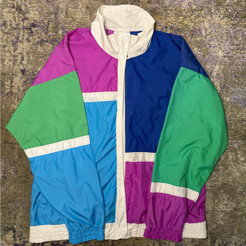 Vintage Multicolored 90’s Lavon Windbreaker jacket